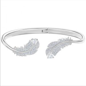 Swarovski Collection Feather Bangle Bracelet